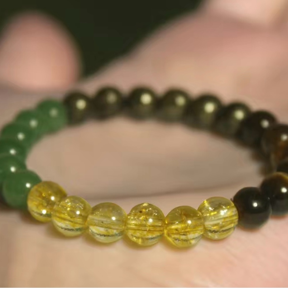 MONEY AND WEALTH BEADED BRACELET